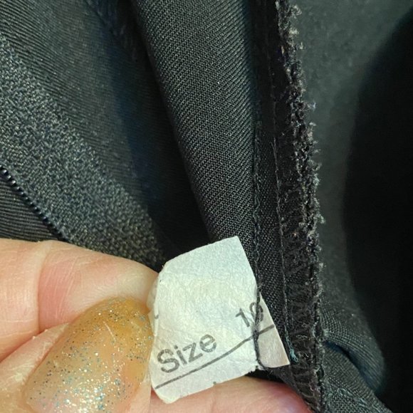 Jay Leslie ~Black ~Poliester Blend ~Zipper Front~2 Pockets~Trouser Pants ~Sz.10 - Picture 8 of 9